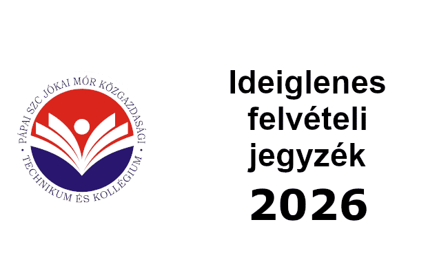 Ideiglenes felvételi jegyzék 2026/2027