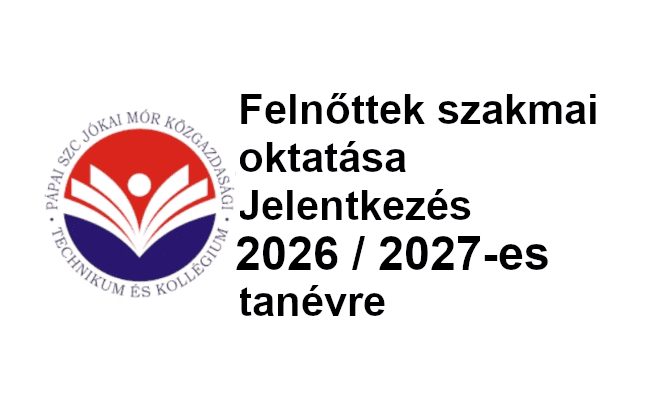 Felnőttek szakmai oktatása 2026 - 2027
